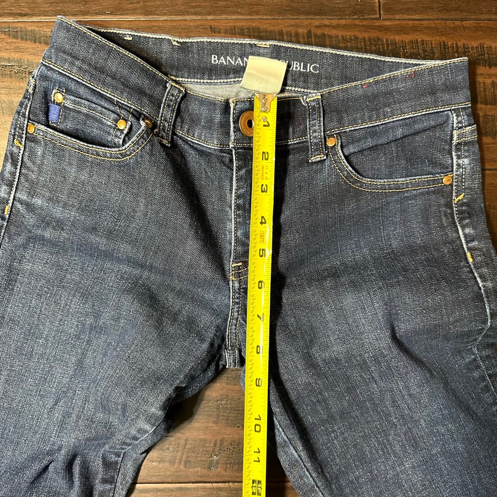 Banana Republic Boot Cut Womens Jeans Size 26 Dark Wash Bootcut 27 x 31 - Picture 6 of 8